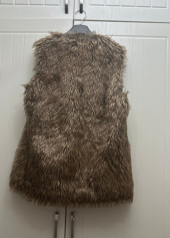 Kahverengi Kürklü Kadın Yelek - Görsel 2