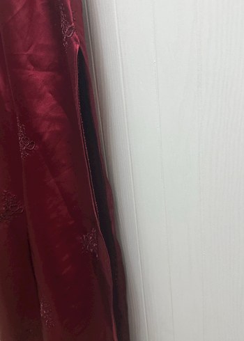 Bordo Uzun Bohem Salaş Kadın Sabahlık - Görsel 4