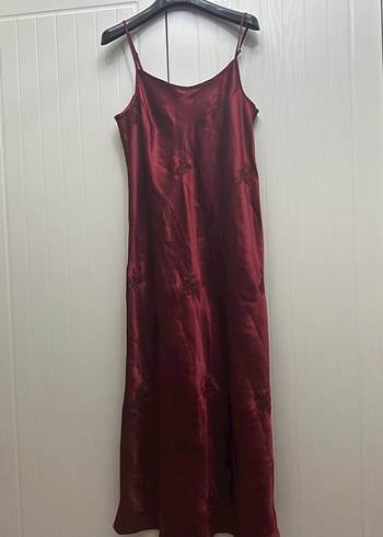 Bordo Uzun Bohem Salaş Kadın Sabahlık - Görsel 3