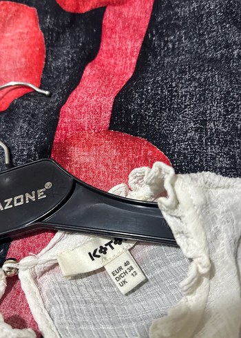 Omuzları açık uzun kollu yakası fırfırlı çok - Görsel 5