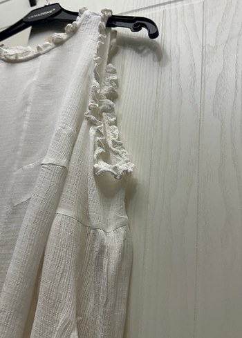 Omuzları açık uzun kollu yakası fırfırlı çok - Görsel 2