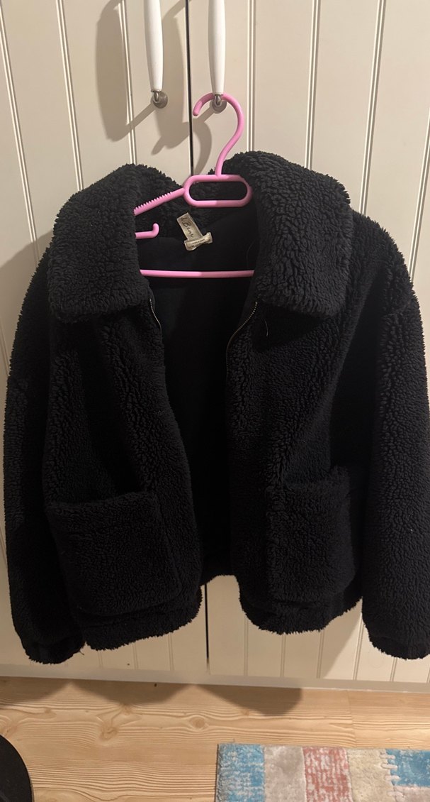 Siyah Kürk PULL AND BEAR Detaylı Kadın Ceket - Görsel 2