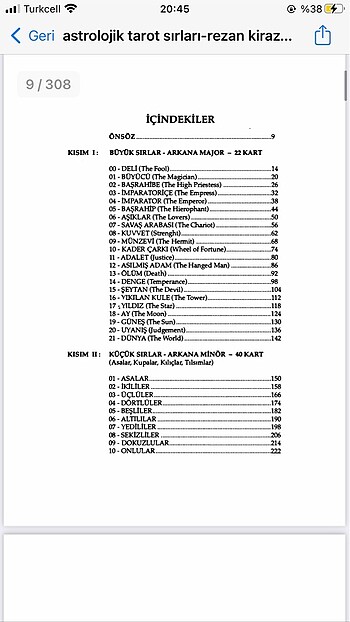 Beden Tarot Sırları Rezzan Metin Kiraz