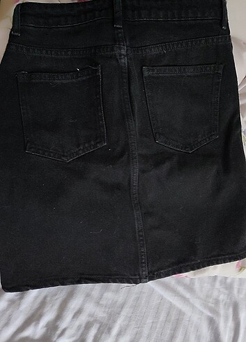 Siyah mini kot etek - Görsel 3