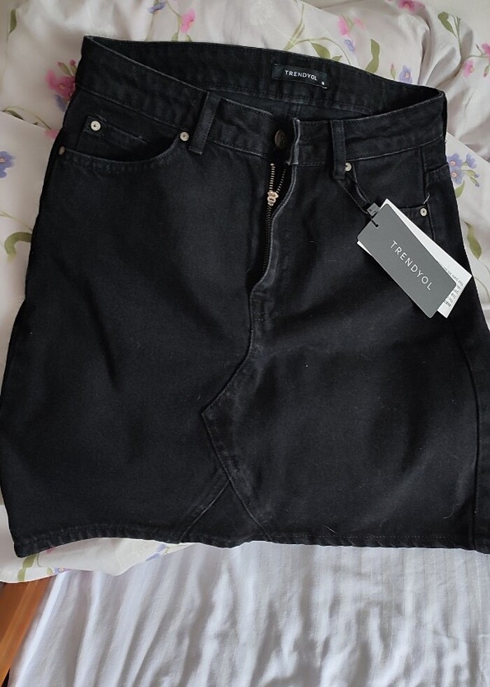 Siyah mini kot etek - Görsel 2