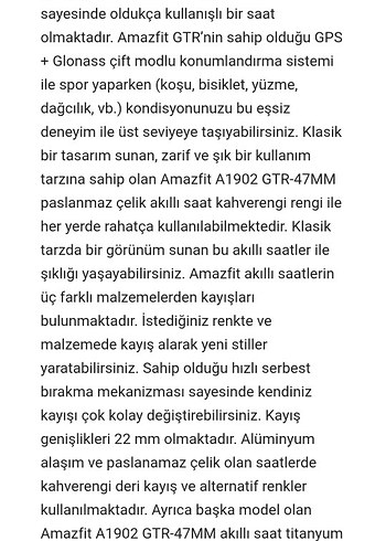 Amazfit A1902 GTR 47 MM Akıllı Saat - Görsel 6