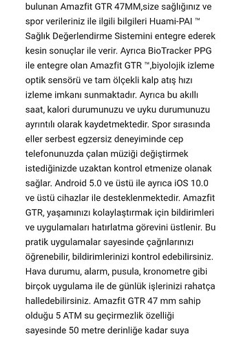 Amazfit A1902 GTR 47 MM Akıllı Saat - Görsel 5