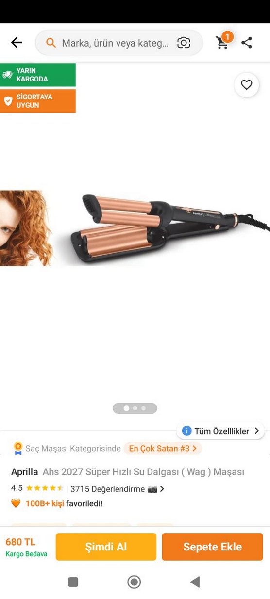 APRİL SU DALGASI MAŞASI  Saç Dalgalandırıcı - Görsel 5