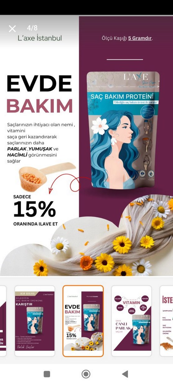L'axe Saç Bakım Proteini Collagen & Wheat Protein - Görsel 2
