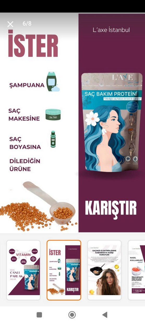 L'axe Saç Bakım Proteini Collagen & Wheat Protein - Görsel 3