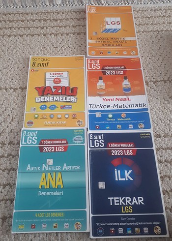 8. Sınıf LGS Türkçe-Matematik Deneme Test Kitapları
