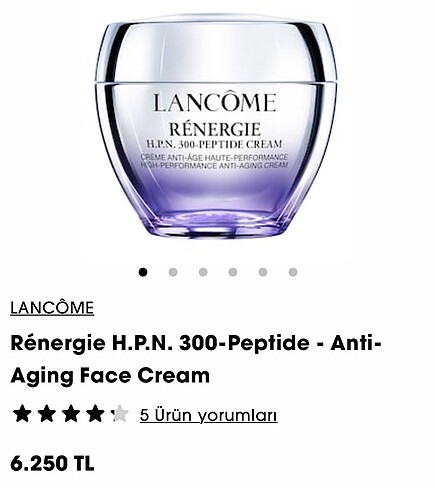 Lancome renergie yüz bakım kremi