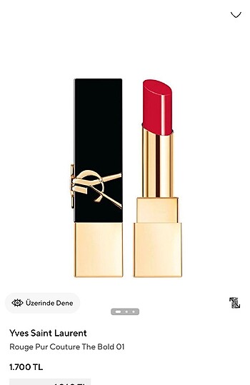 Ysl rouge pur couture the bold ruj