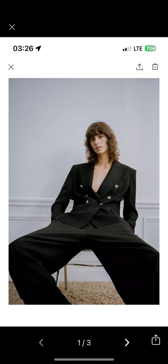 Zara özel dikim blazer ceket - Görsel 2