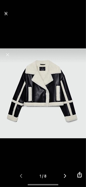 Stradivarius kısa ceket biker
