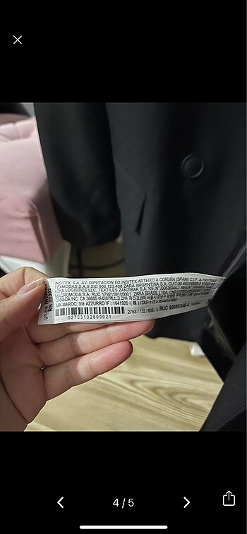 s Beden siyah Renk Zara blazer ceket