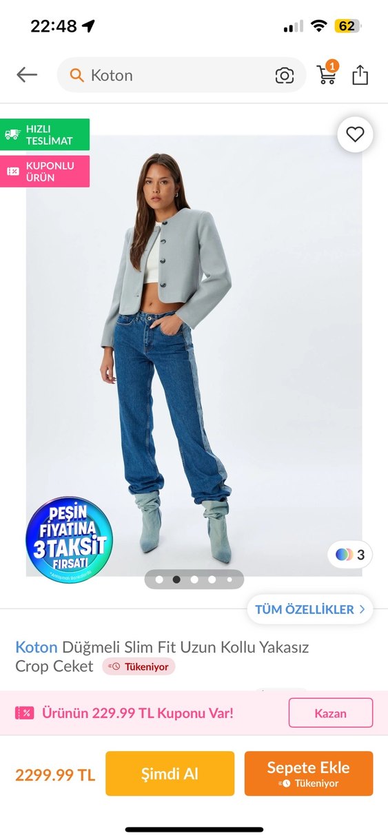 Koton ceket - Görsel 2