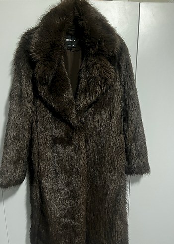 Bershka uzun kürk - Görsel 4