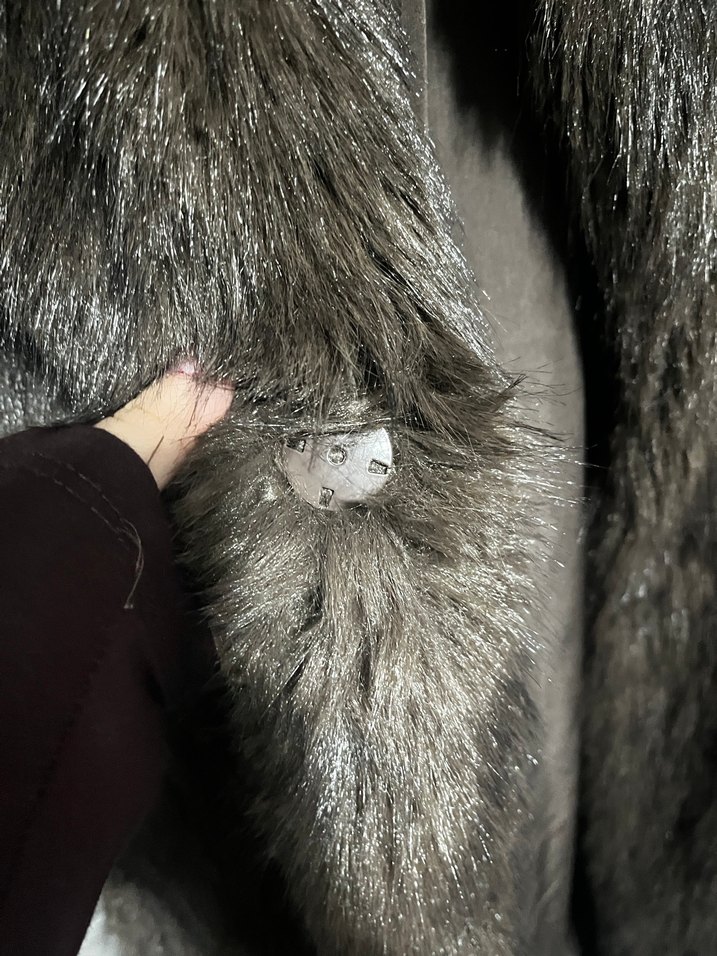 Bershka uzun kürk - Görsel 5