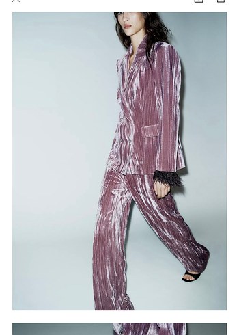 Zara tüylü takım elbise - Görsel 2