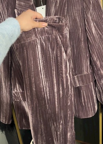 Zara tüylü takım elbise - Görsel 9