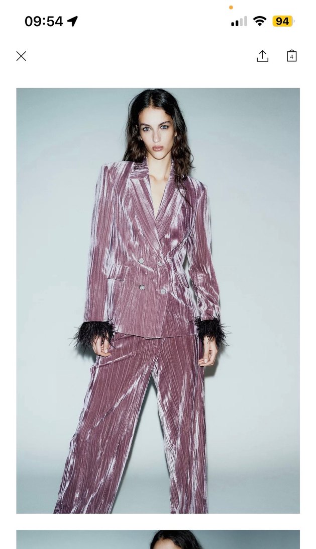 Zara tüylü takım elbise - Görsel 3