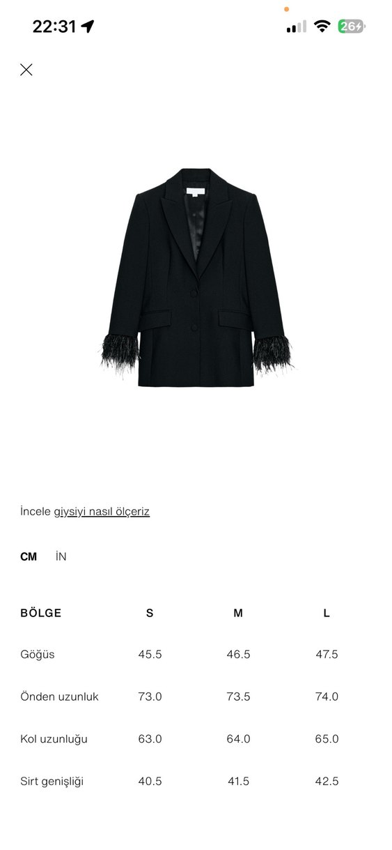 Zara tüylü blazer ceket - Görsel 4
