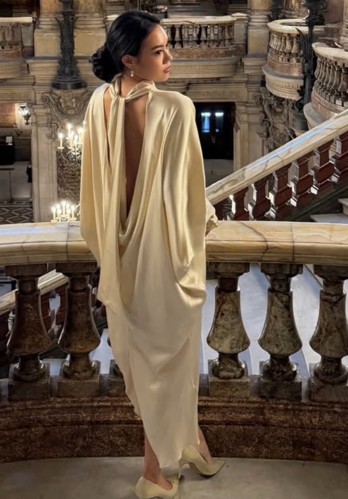 Zara saten tunik elbise - Görsel 2