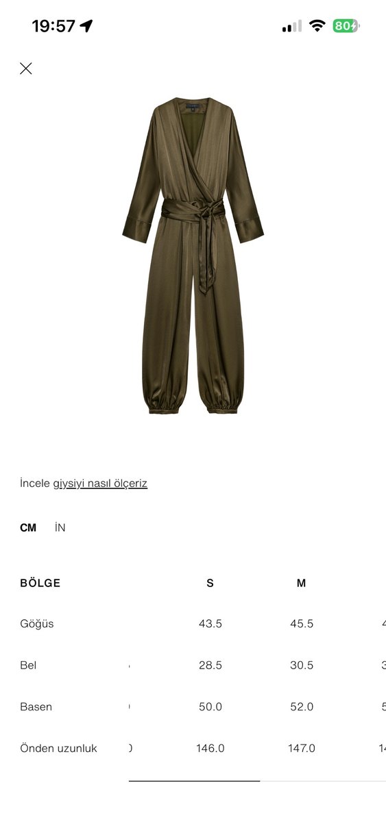 Zara saten tulum - Görsel 3