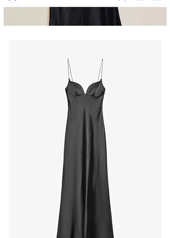 Zara Straplez Uzun Kadın Elbise - Görsel 3