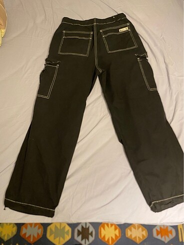 ZARA Baggy Dikişli Kargo Pantolon - Görsel 3