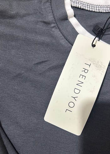 xl Beden gri Renk Gri Kadın Denim Uzun Kollu Bluz