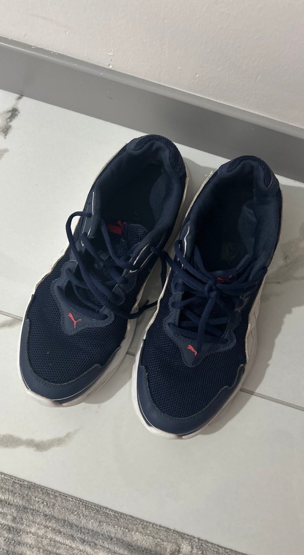 Puma Lacivert Spor Ayakkabı - Görsel 4