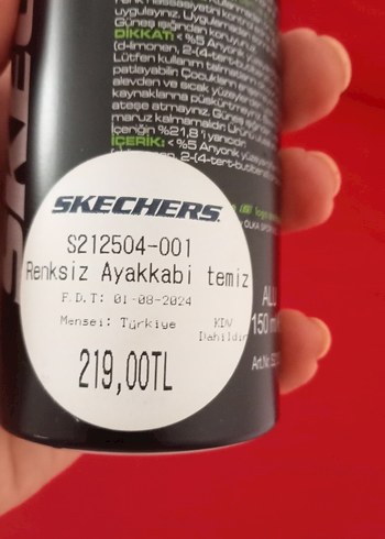 universal Beden beyaz Renk Skechers ayakkabı temizleme köpüğü