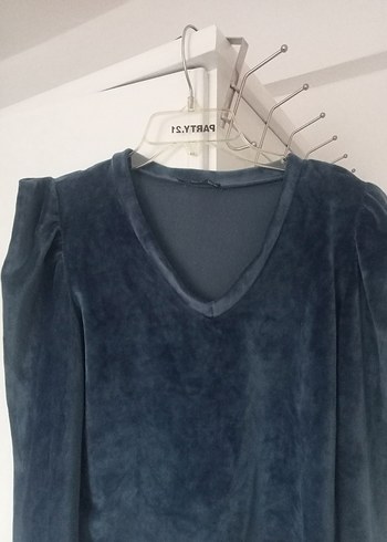 L Beden kadife bluz - Görsel 2