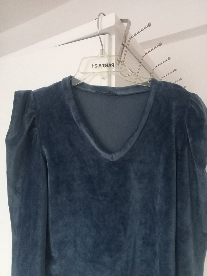 L Beden kadife bluz - Görsel 2