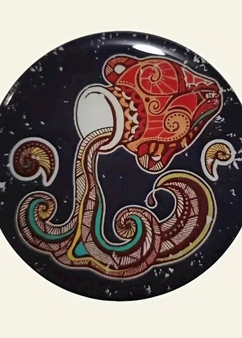 Siyah Akrep Desenli Toz Kutusu - Görsel 7