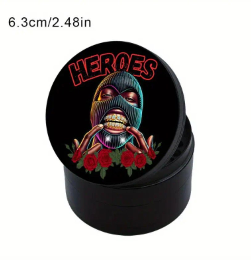 Siyah Toz Öğütücü - Heroes Tasarımlı - Görsel 3