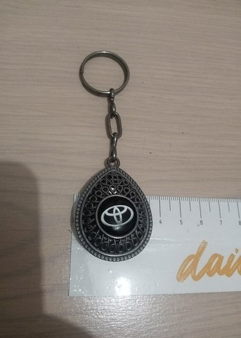Beden Vintage Siyah Toyota Anahtarlık