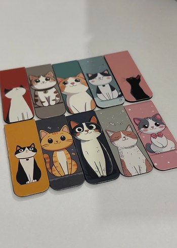 Renkli Kedi Temalı Kitap Ayracı Seti - Görsel 2