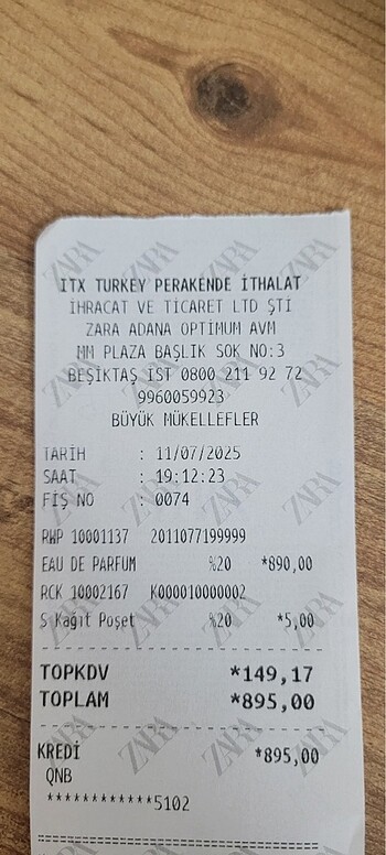 Beden Renk Zara Amber Fusıon Parfum