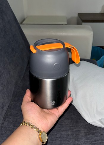 Baby Plus gri Çocuk Termosu - Görsel 11