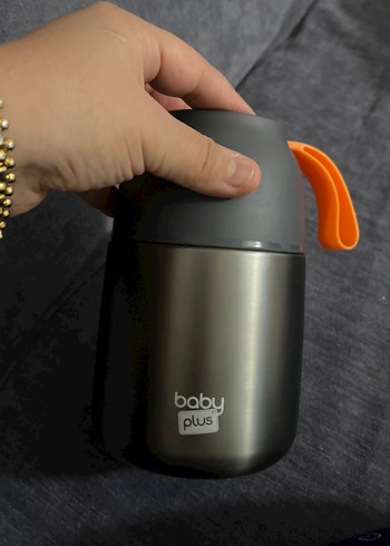 Baby Plus gri Çocuk Termosu - Görsel 12