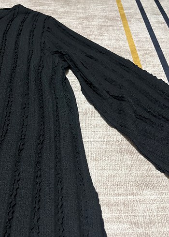 Kadın Siyah Uzun Kollu Triko - Görsel 3