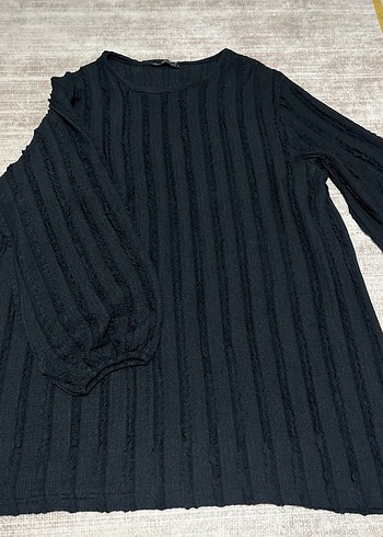 Kadın Siyah Uzun Kollu Triko - Görsel 2