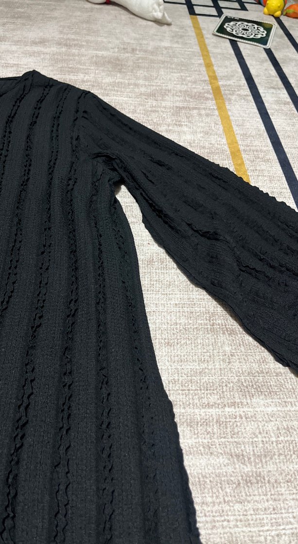 Kadın Siyah Uzun Kollu Triko - Görsel 3