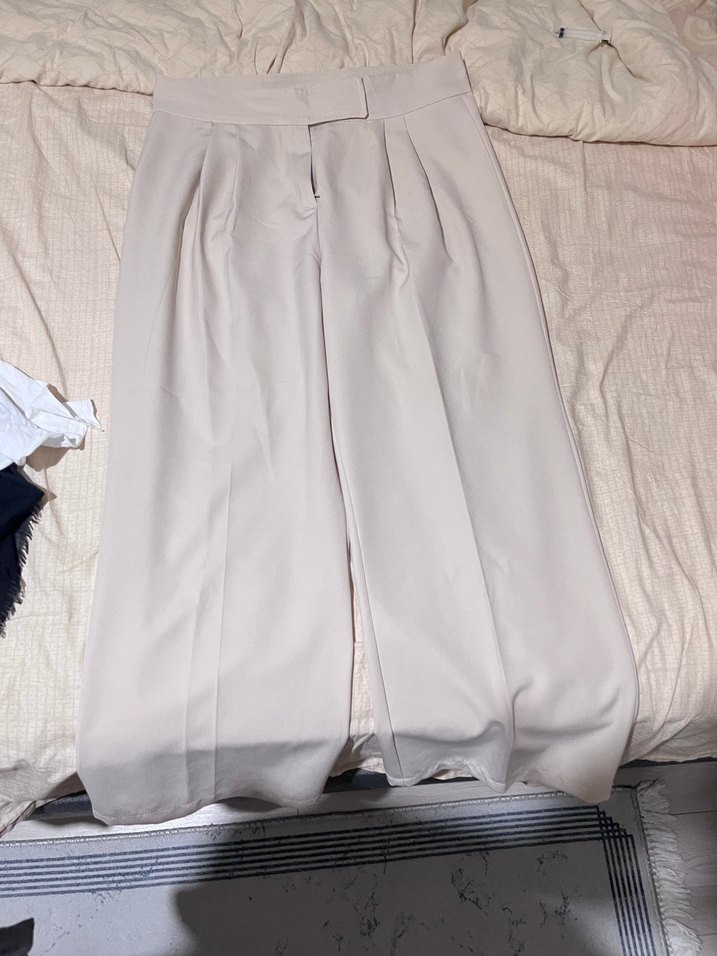 Bej rengi kumaş pantolon - Görsel 2