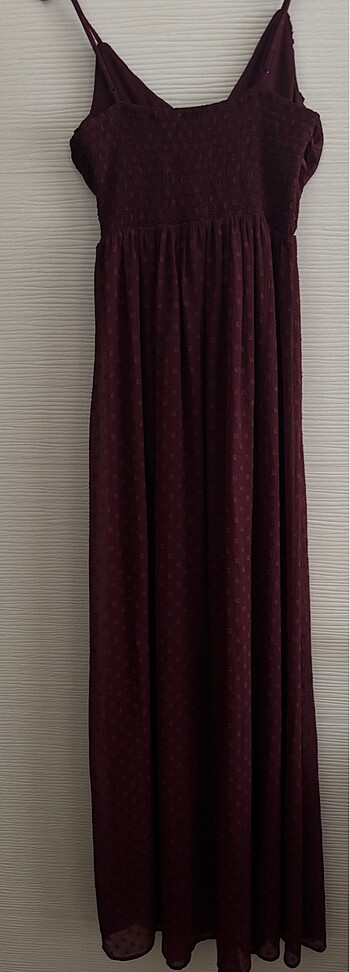 36 Beden Bordo Elbise
