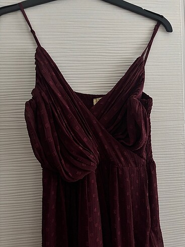 H&M Bordo Elbise