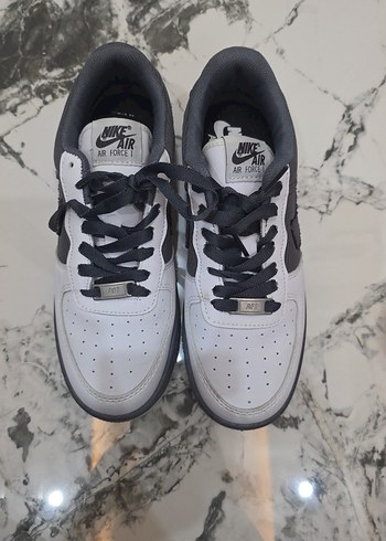 Nike Air Force 1 Beyaz Gri Spor Ayakkabi